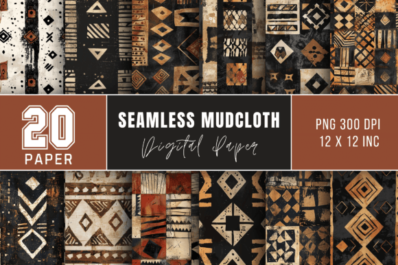 Download Digital Paper Pack African Mud Cloth - African Collection