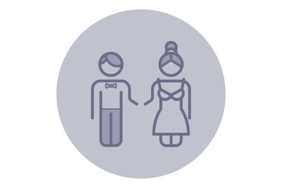 Download Wedding Couple Icon for Modern Designs - Premium Bundle