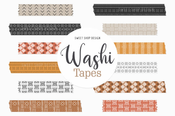 Download Digital Washi Tape African Mud Cloth - African Collection