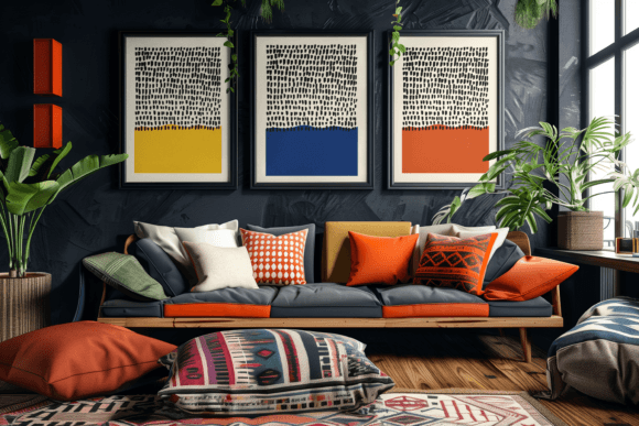 Download Abstract Mid Century Modern Designs Set - Modern designs Collection