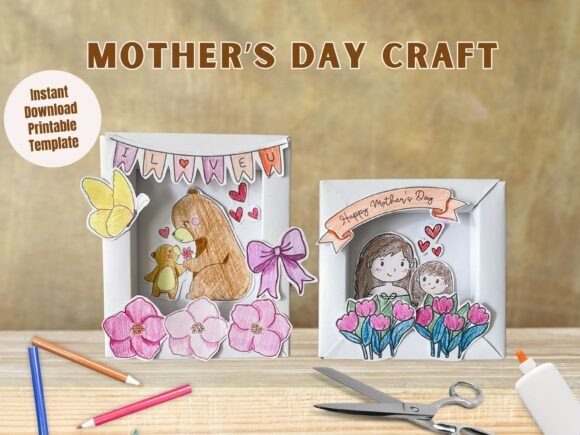 Download DIY Paper Frame Craft Mothers Day - Mothers day Collection