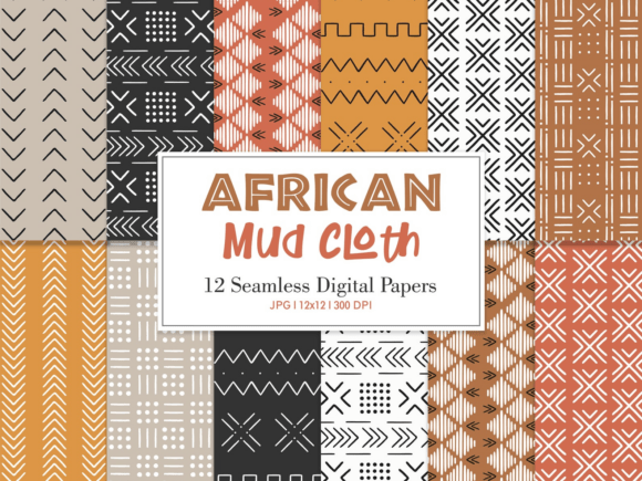 Download Digital Paper Pack African Mud Cloth - African Collection